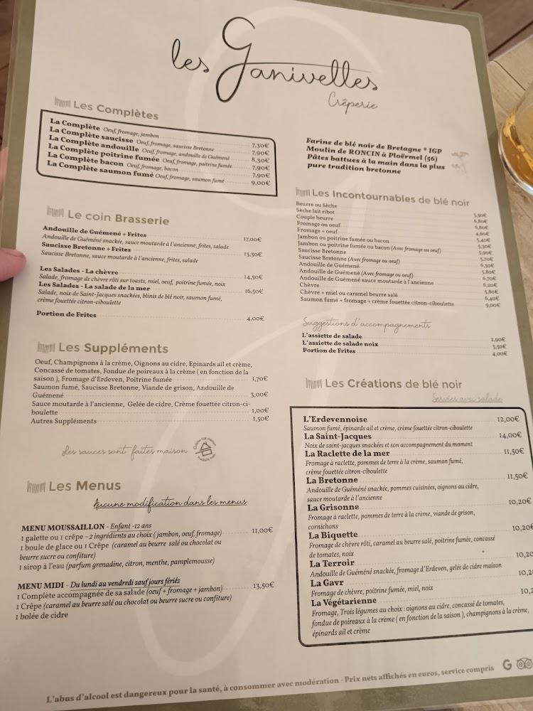 Crêperie "Les Ganivelles" - Menu Image 1